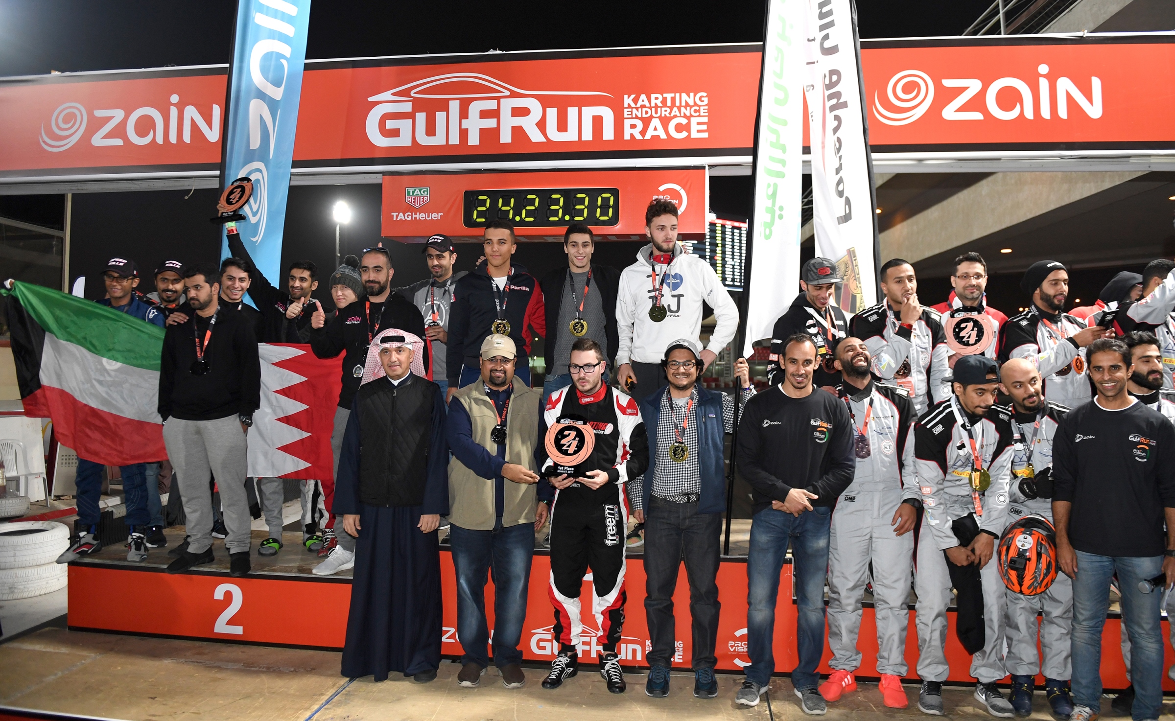 Zain awards winners of GulfRun Karting Endurance Race