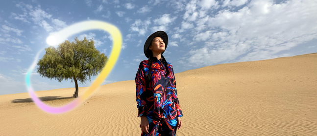 iPad Pro, front exterior display with dark blue and green gradient background with multiple apps open, hand holding Apple Pencil Pro circling a sketch showing Apple Intelligence Image Wand feature