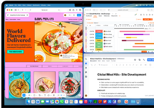 MacBook Air with multiple apps open